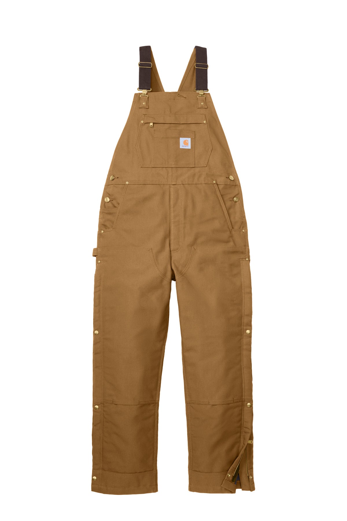 Carhartt® Short Firm Duck Insulated Bib Overalls