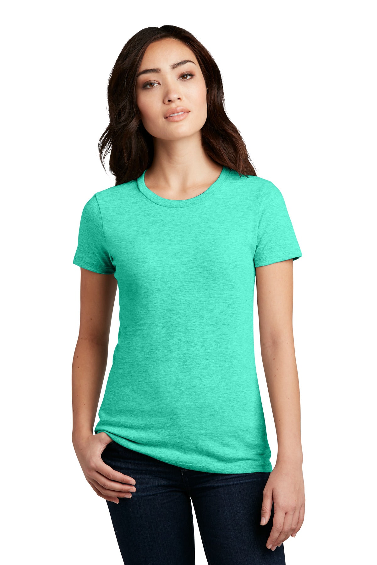 District® Women's Perfect Blend® CVC Tee (CORE COLORS)