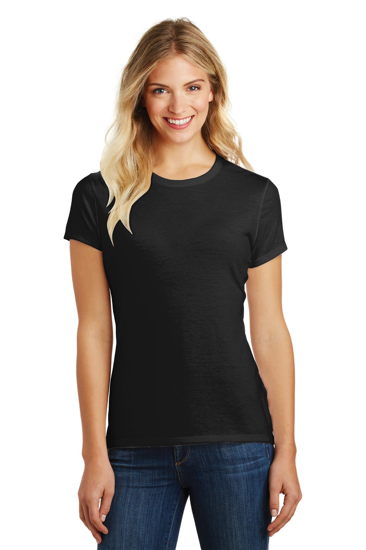 District® Women's Perfect Blend® CVC Tee (CORE COLORS)