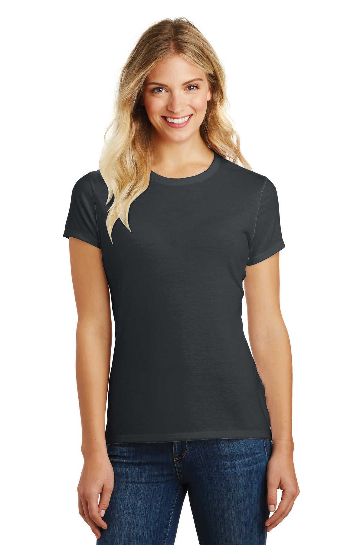 District® Women's Perfect Blend® CVC Tee (CORE COLORS)