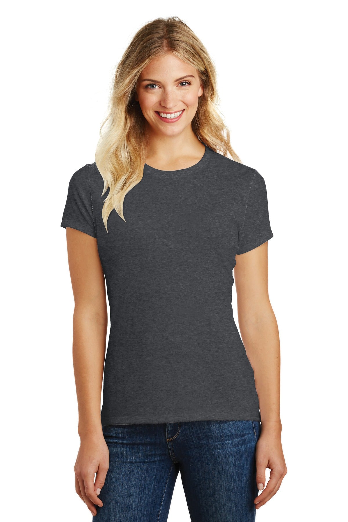 District® Women's Perfect Blend® CVC Tee (CORE COLORS)