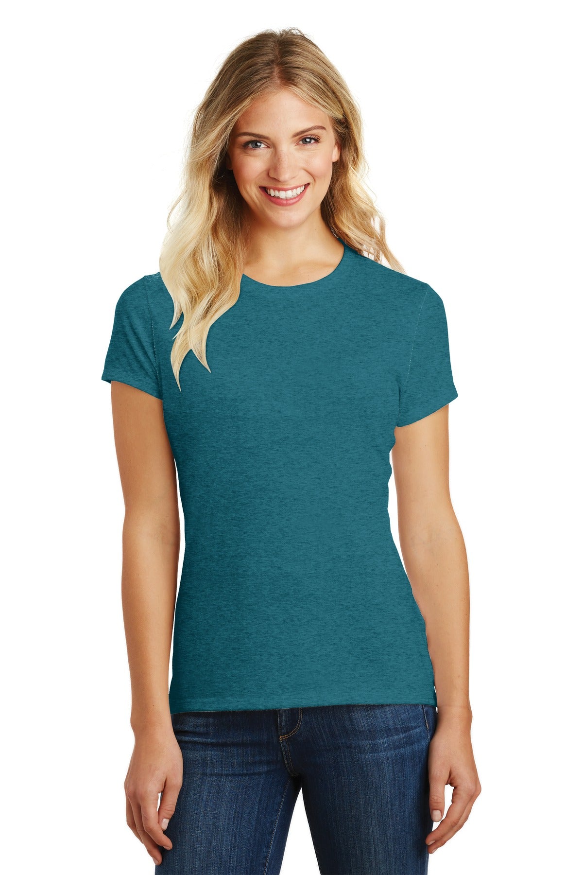District® Women's Perfect Blend® CVC Tee (CORE COLORS)