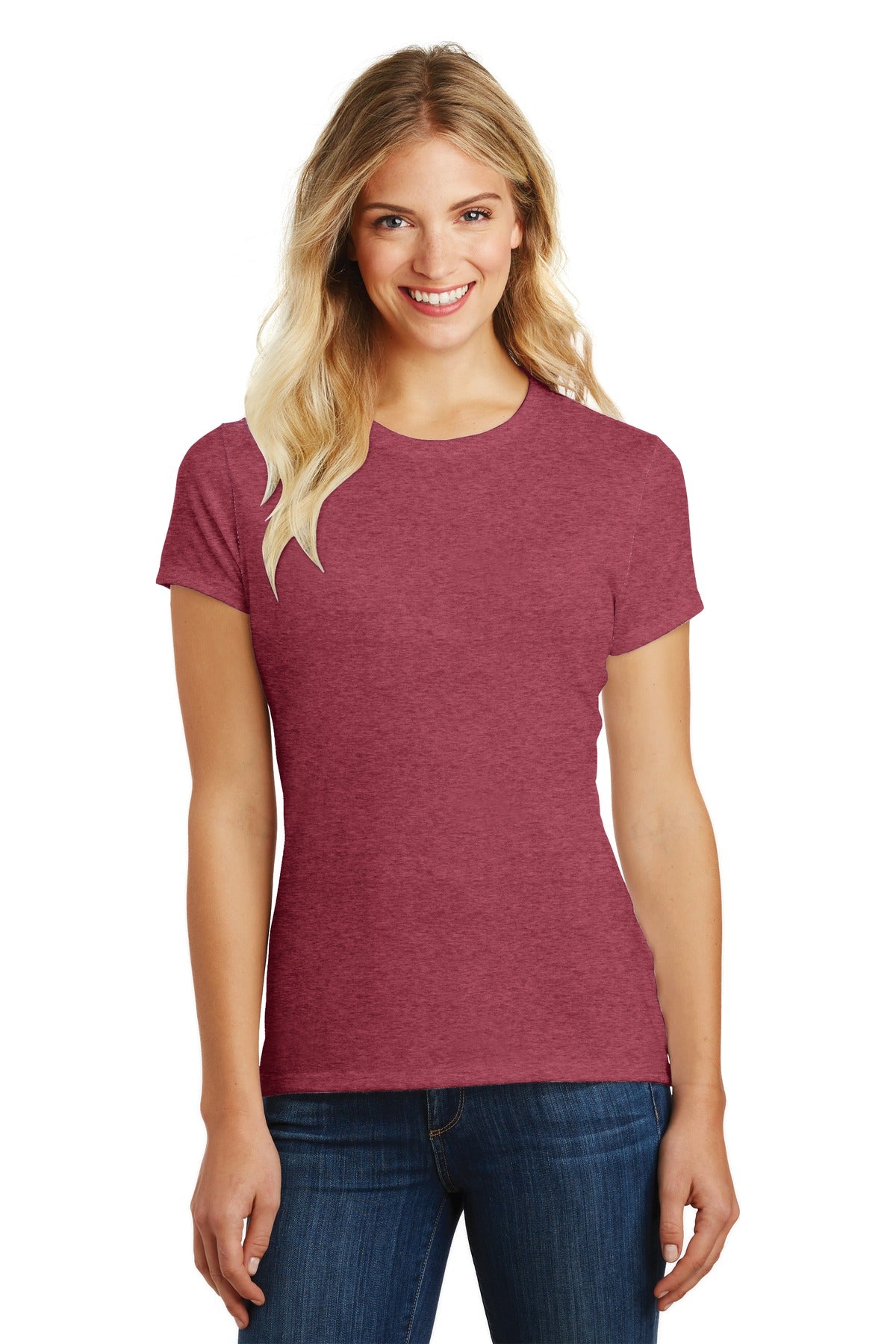 District® Women's Perfect Blend® CVC Tee (CORE COLORS)