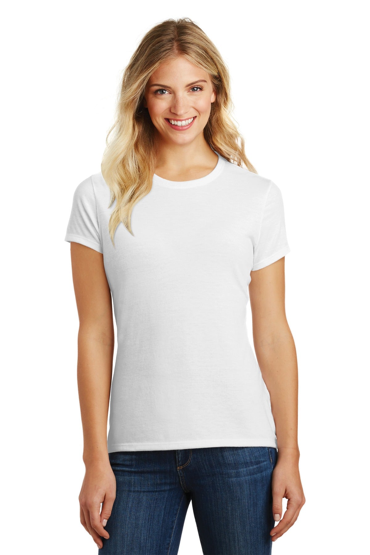 District® Women's Perfect Blend® CVC Tee (CORE COLORS)