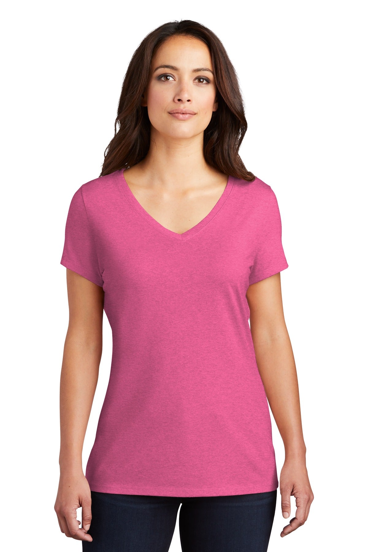 District® Women's Perfect Tri® V-Neck Tee (CORE COLORS)