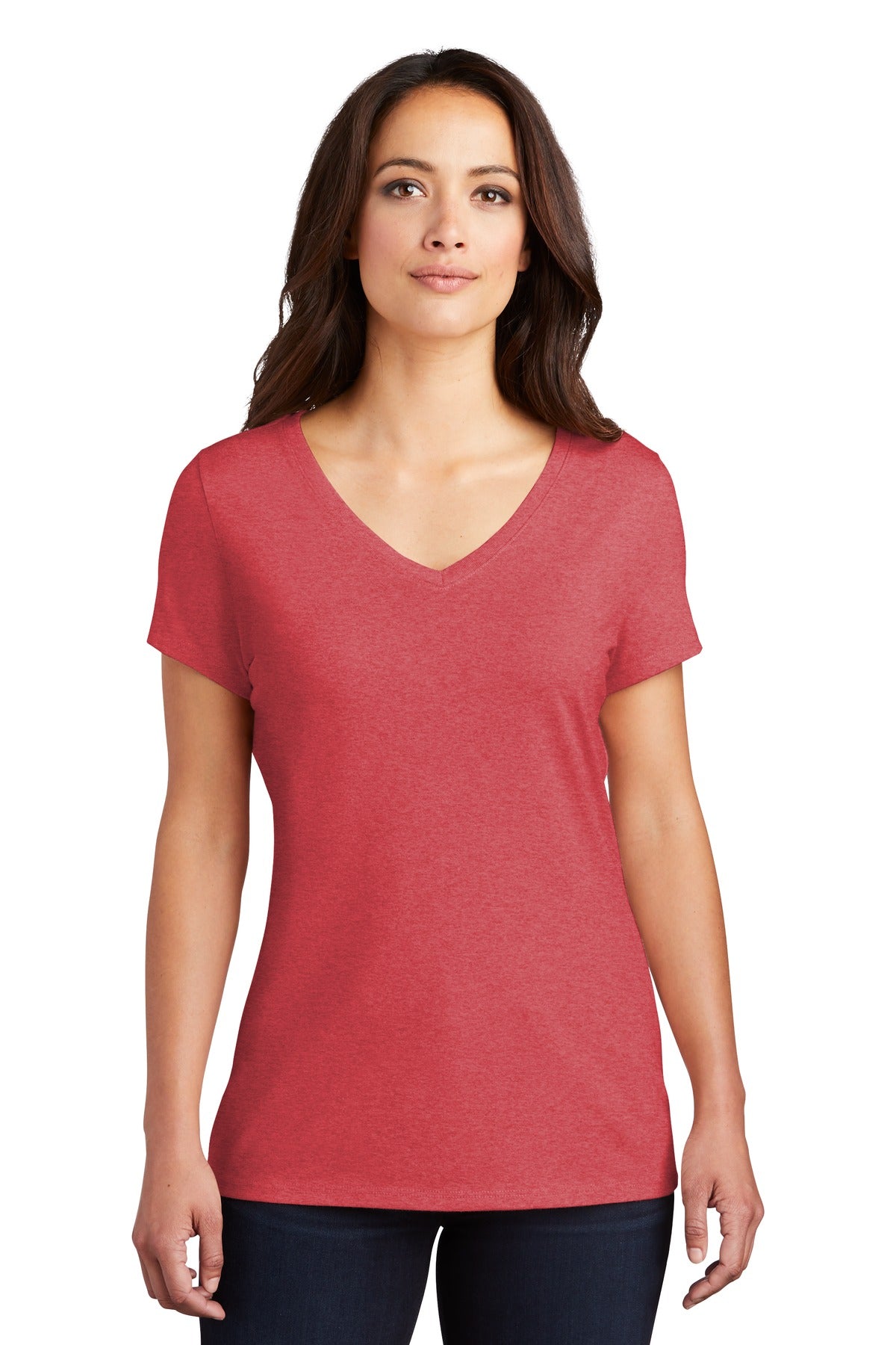 District® Women's Perfect Tri® V-Neck Tee (CORE COLORS)