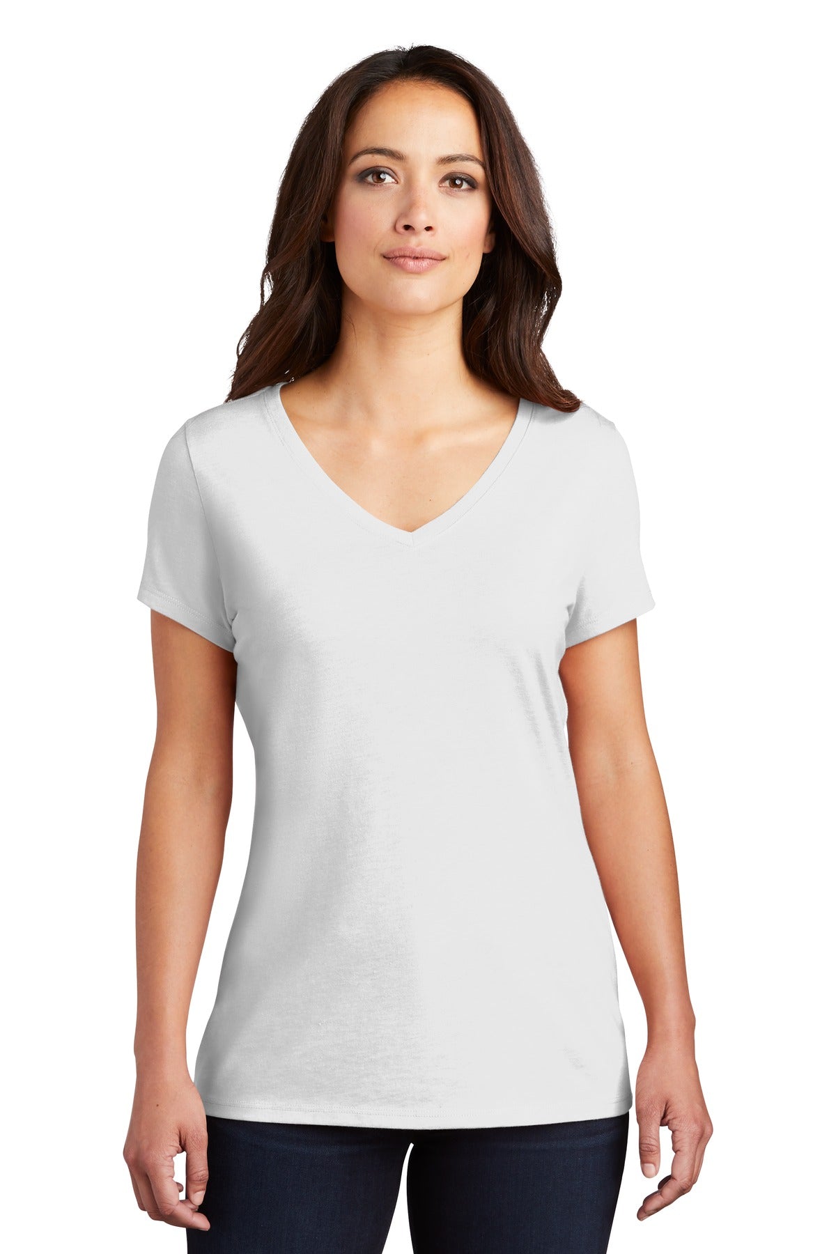 District® Women's Perfect Tri® V-Neck Tee (CORE COLORS)