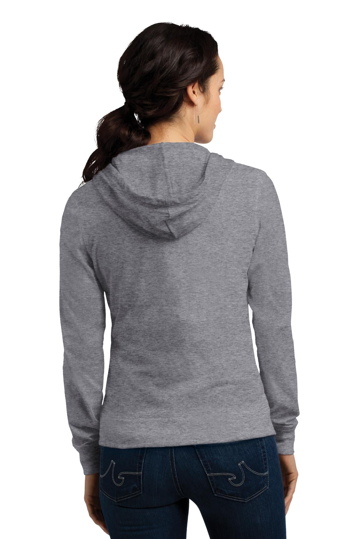 District® Women's Fitted Jersey Full-Zip Hoodie
