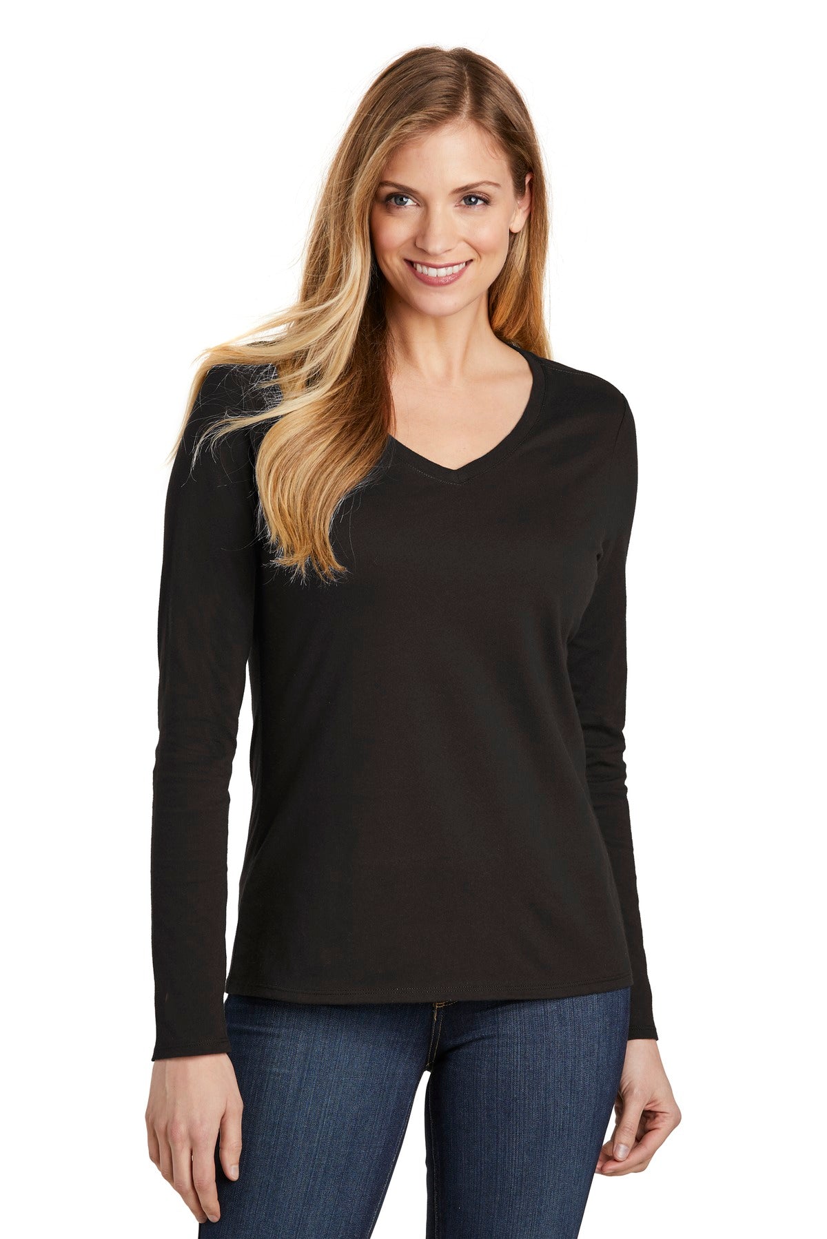 District® Women's Very Important Tee® Long Sleeve V-Neck