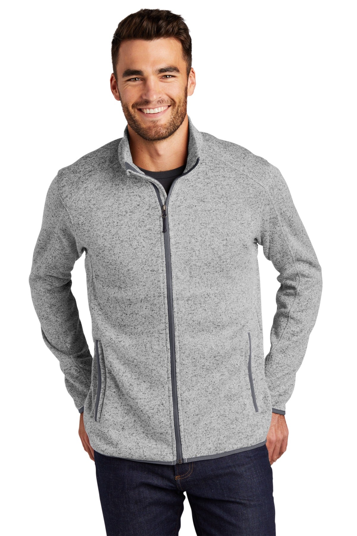 Port Authority® Sweater Fleece Jacket