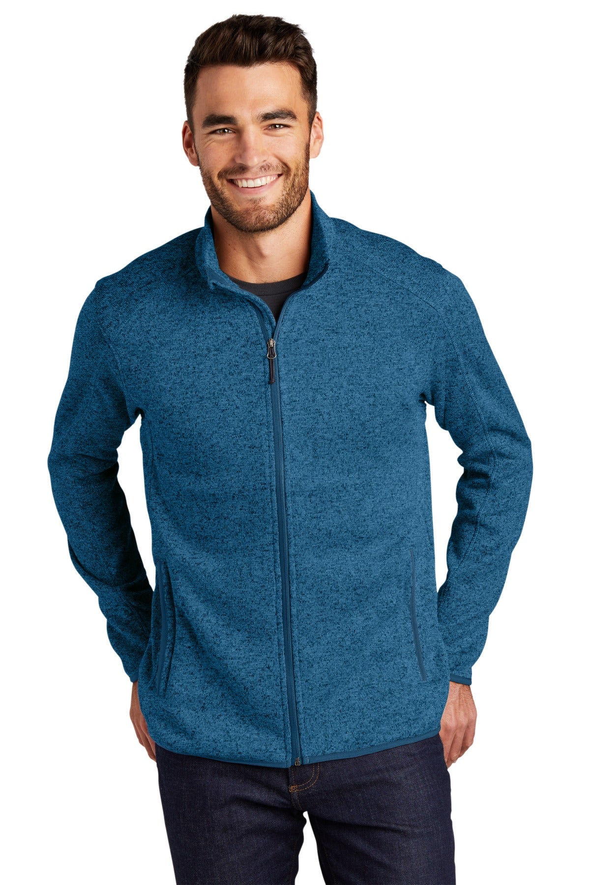 Port Authority® Sweater Fleece Jacket