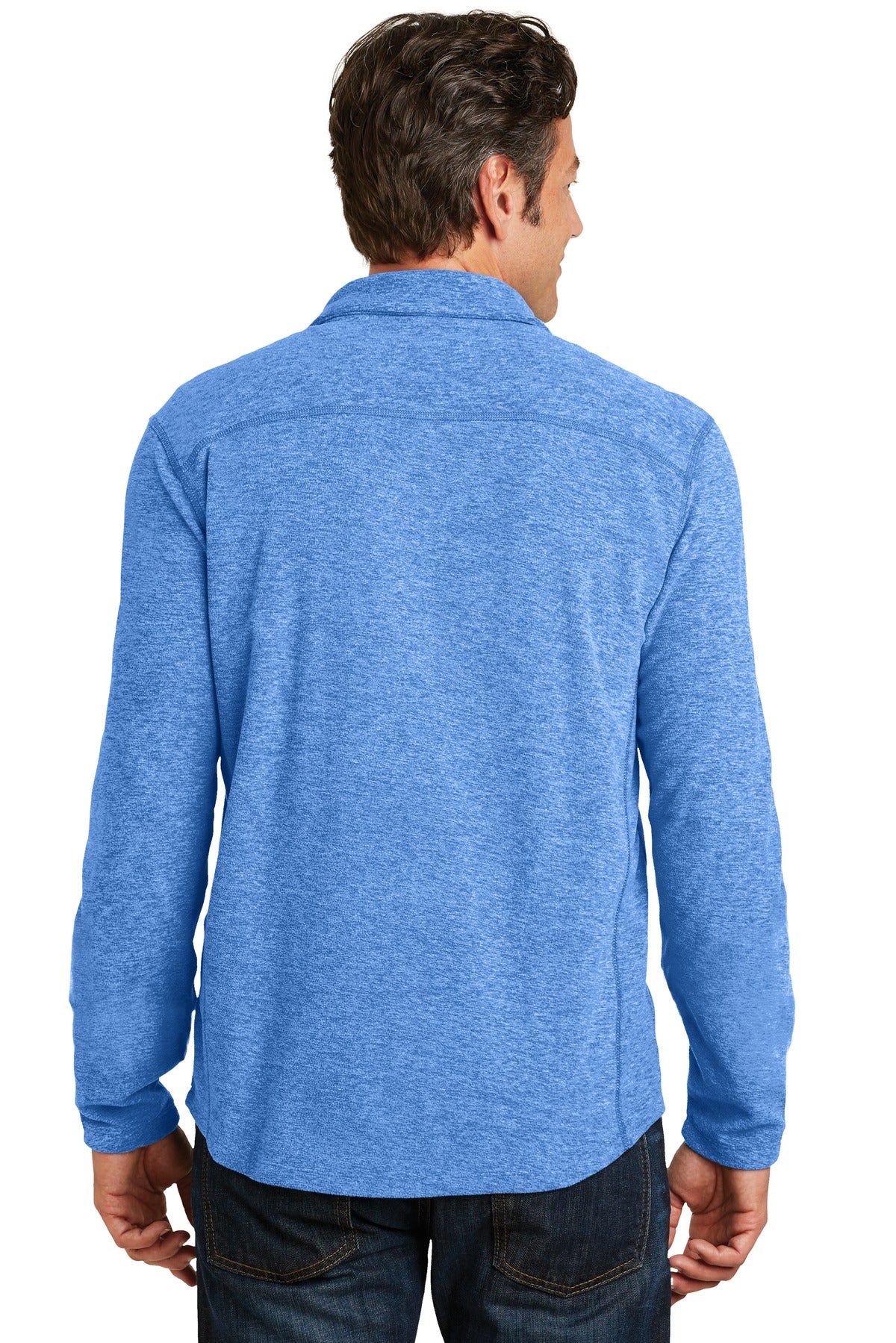 Port Authority® Heather Microfleece 1/2-Zip Pullover