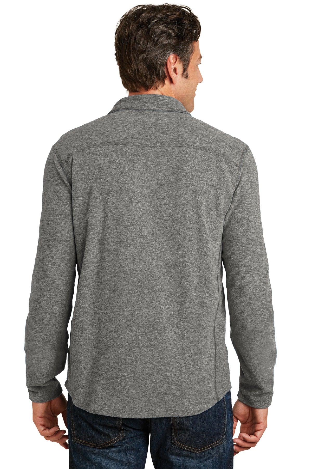 Port Authority® Heather Microfleece 1/2-Zip Pullover