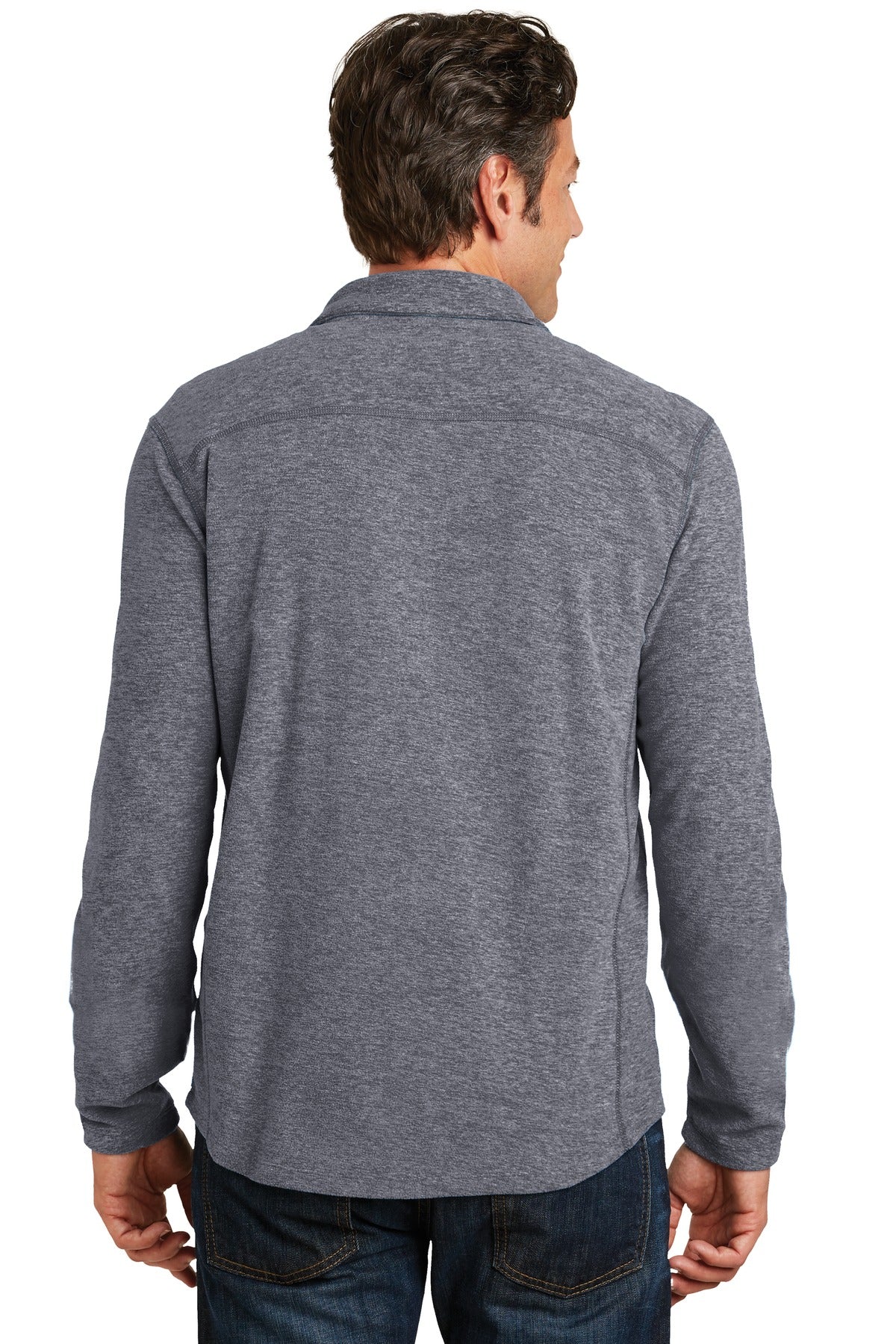 Port Authority® Heather Microfleece 1/2-Zip Pullover