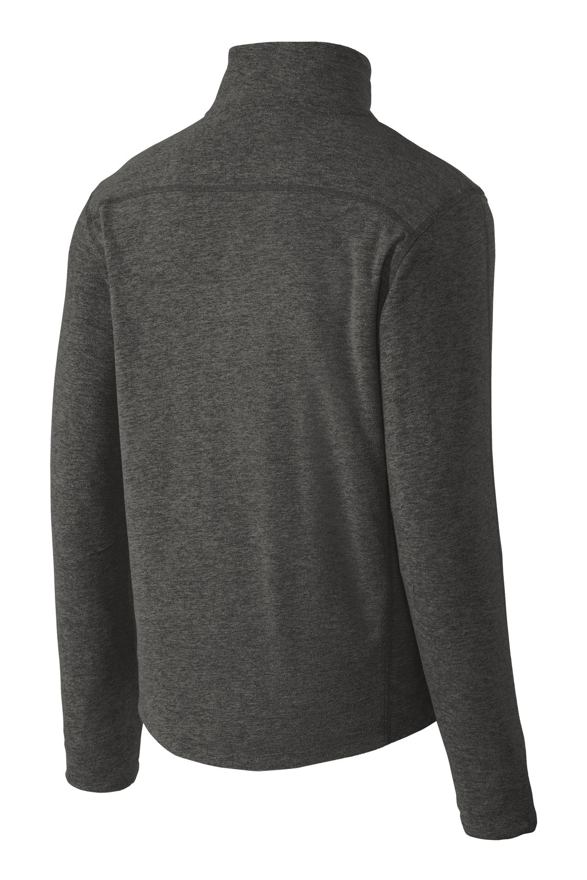 Port Authority® Heather Microfleece Full-Zip Jacket