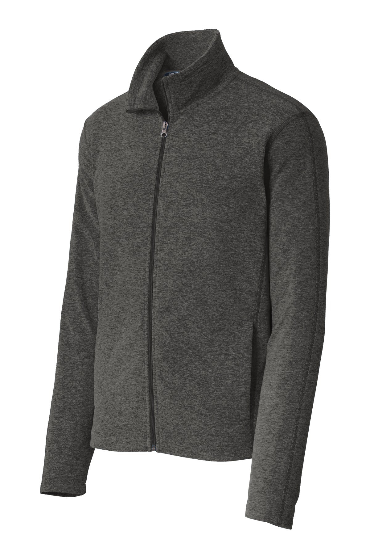 Port Authority® Heather Microfleece Full-Zip Jacket