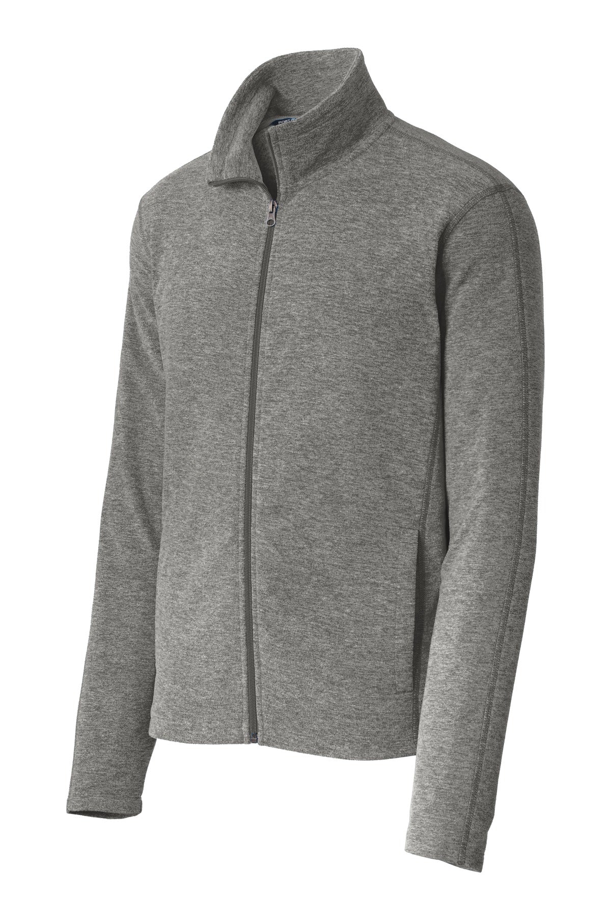 Port Authority® Heather Microfleece Full-Zip Jacket