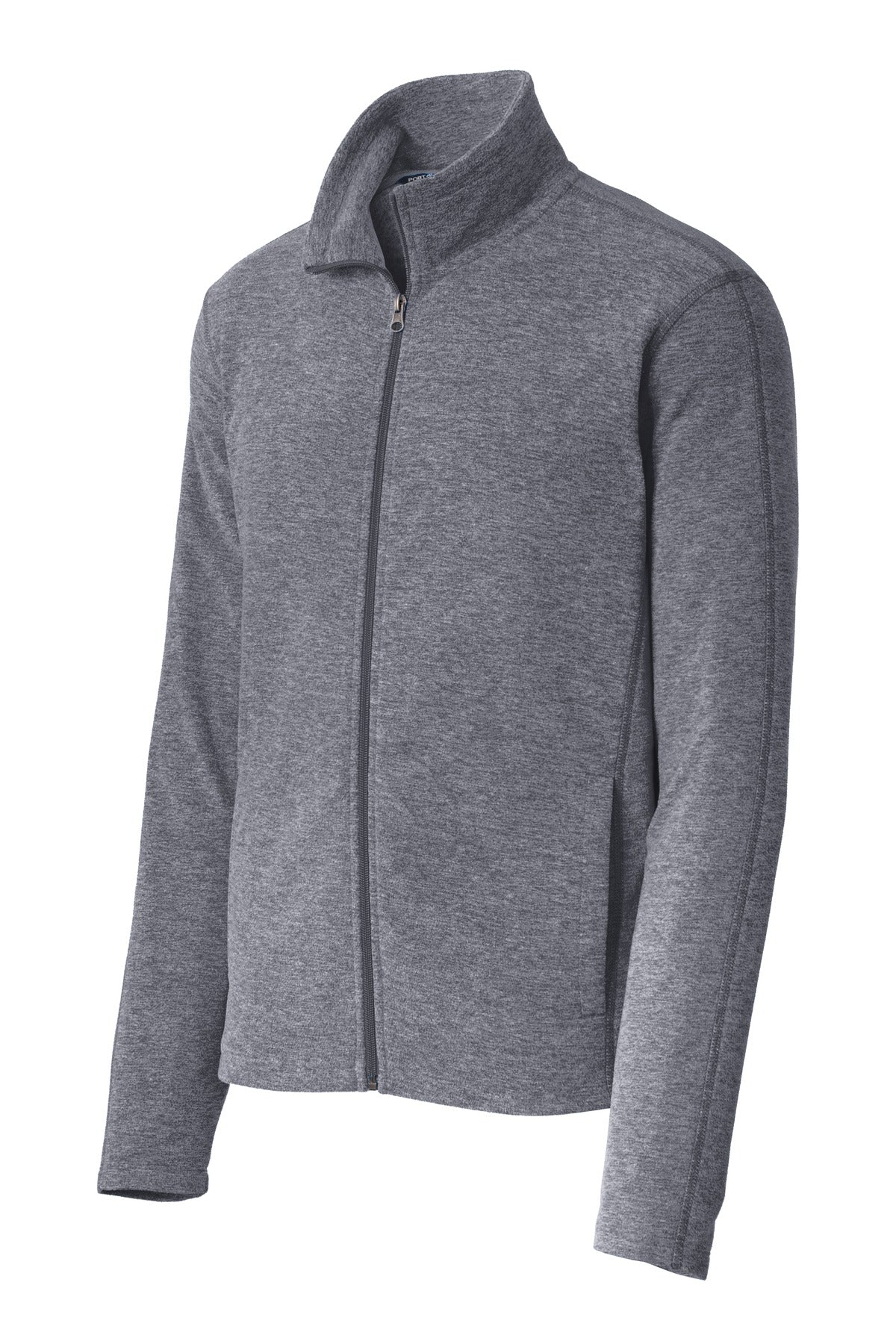 Port Authority® Heather Microfleece Full-Zip Jacket