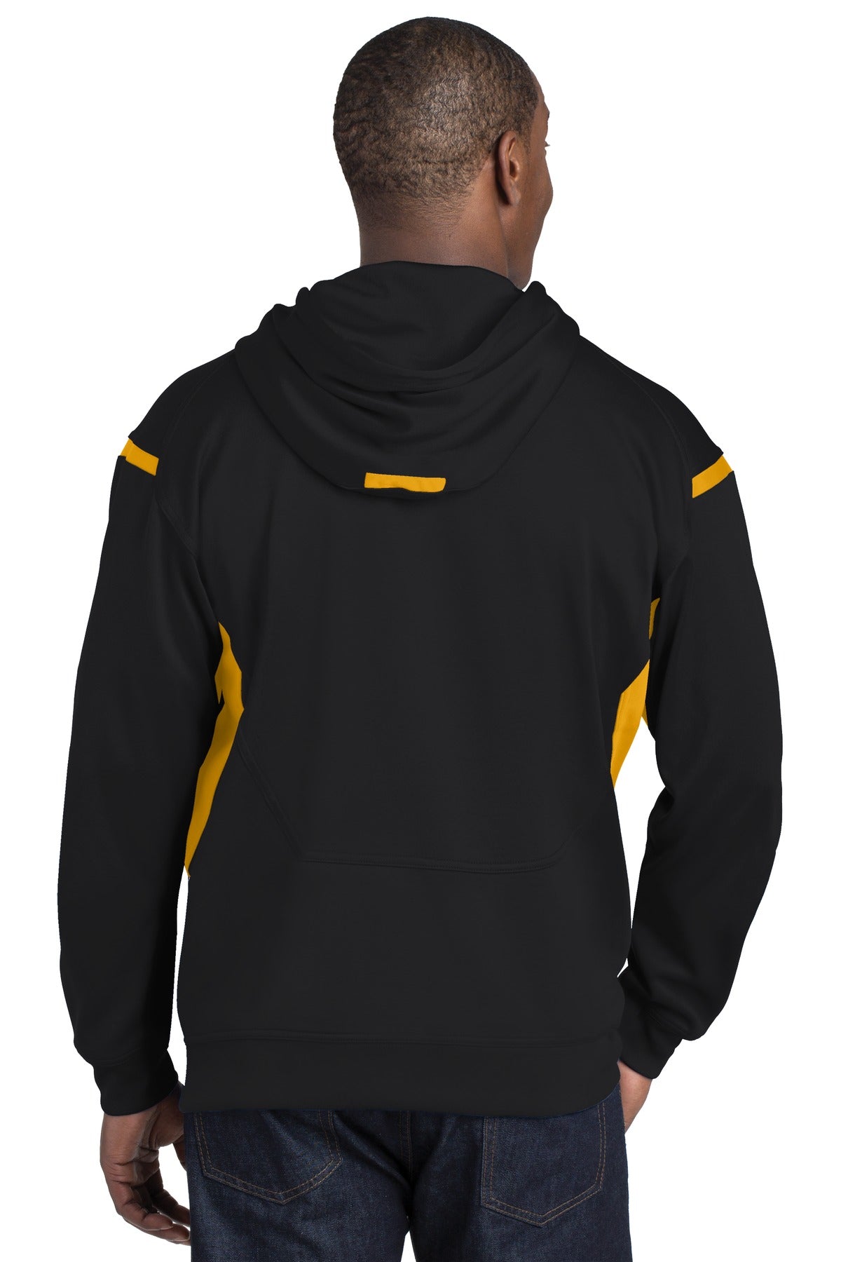 Sport-Tek® Tech Fleece Colorblock Hooded Sweatshirt