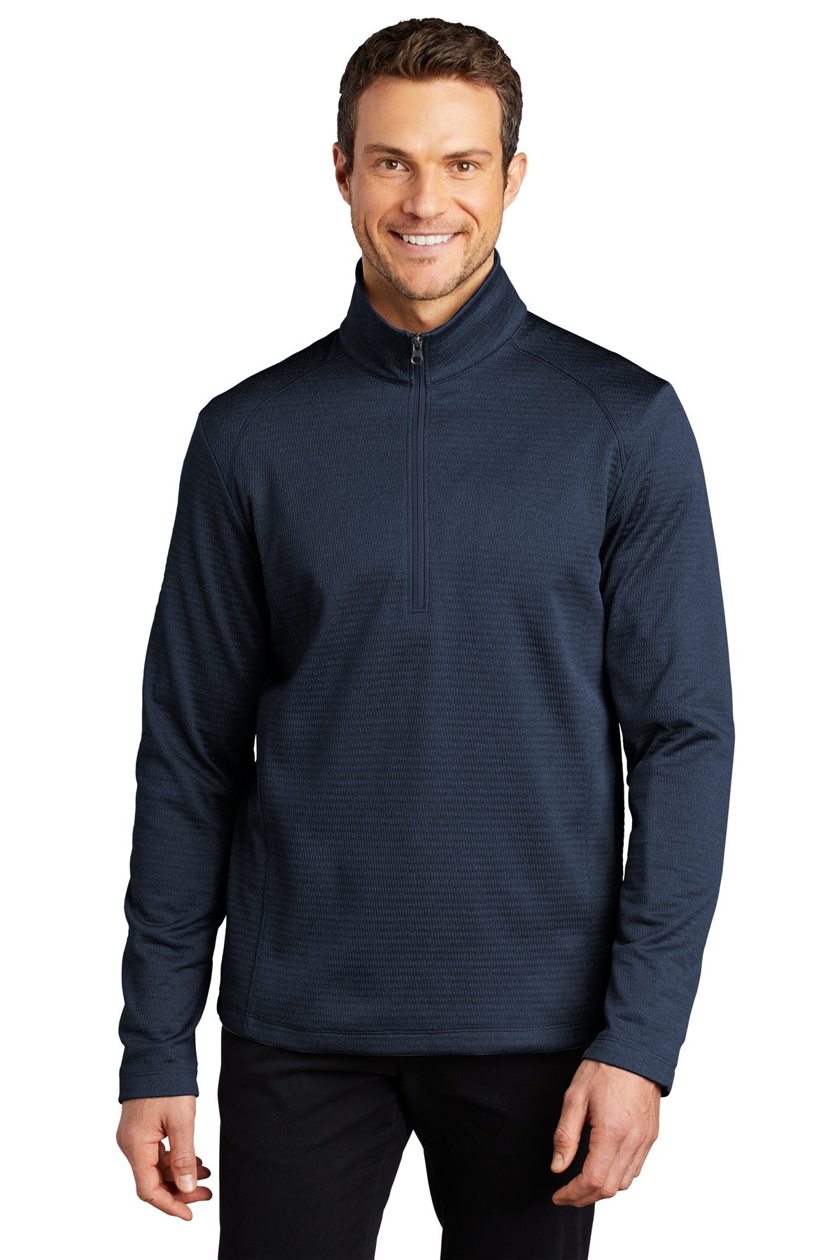 Port Authority® Diamond Heather Fleece 1/4-Zip Pullover