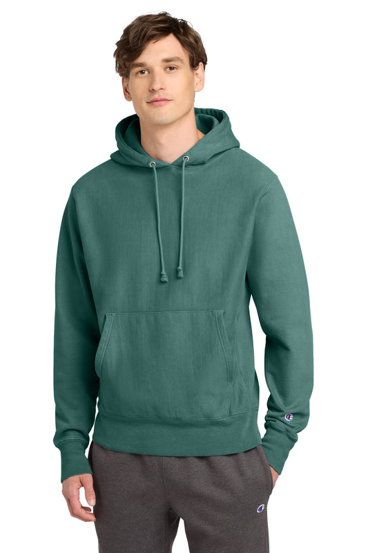Champion® Reverse Weave® Garment-Dyed Hooded Sweatshirt