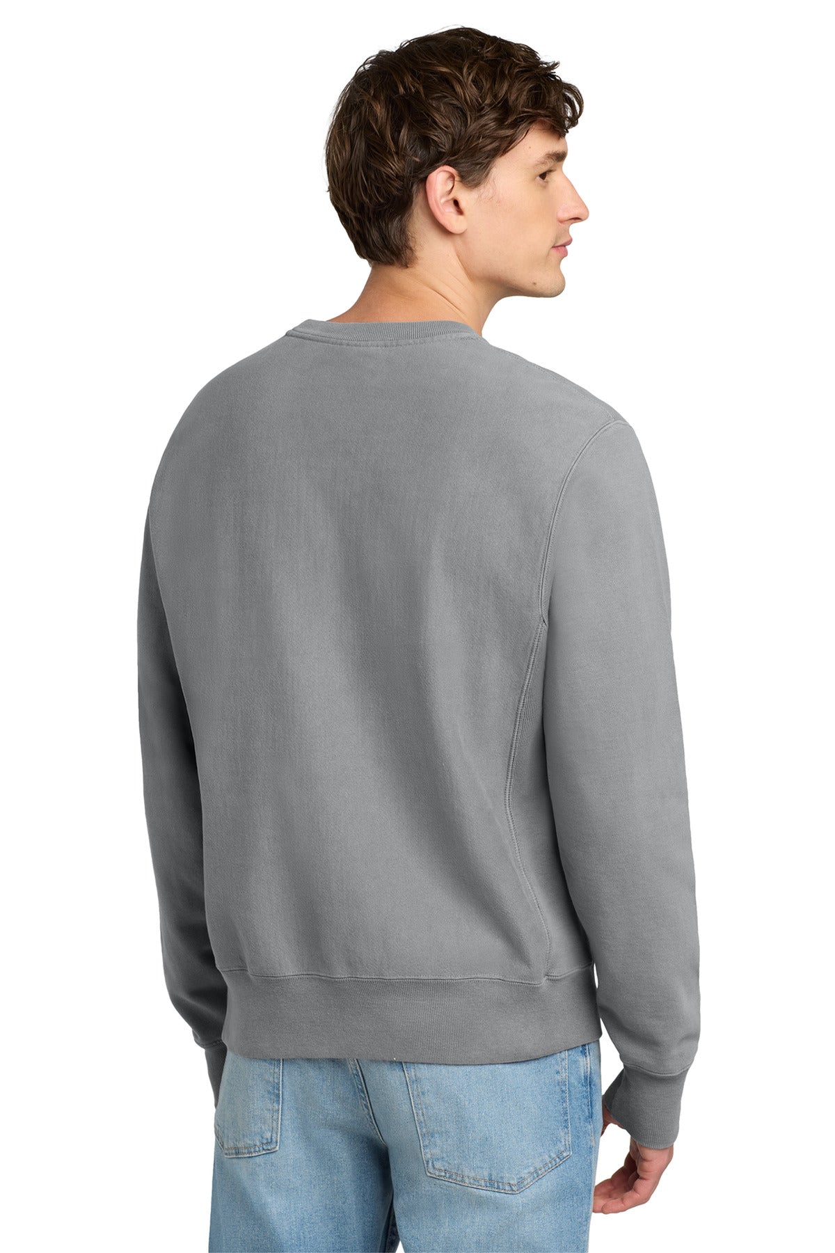 Champion® Reverse Weave® Garment-Dyed Crewneck Sweatshirt