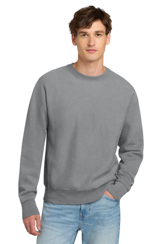 Champion® Reverse Weave® Garment-Dyed Crewneck Sweatshirt