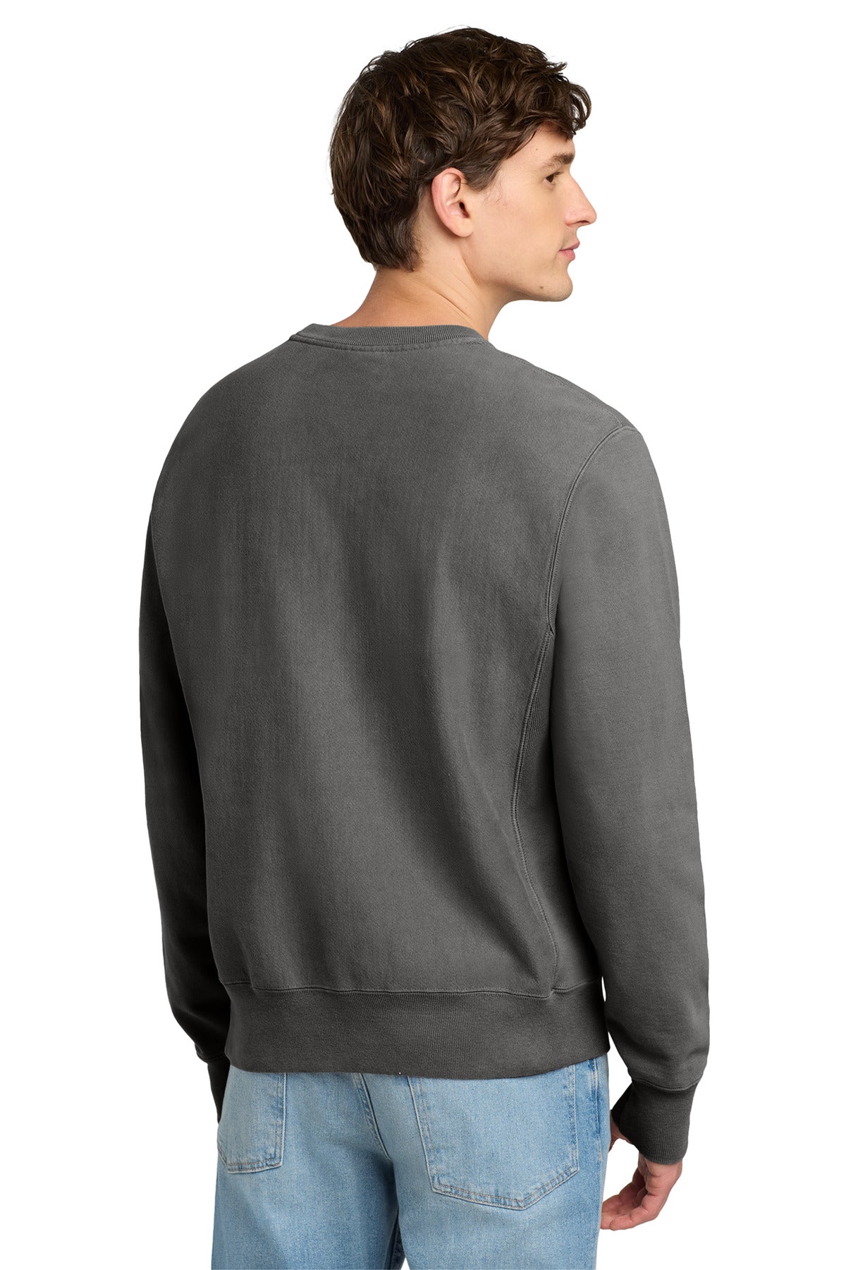 Champion® Reverse Weave® Garment-Dyed Crewneck Sweatshirt