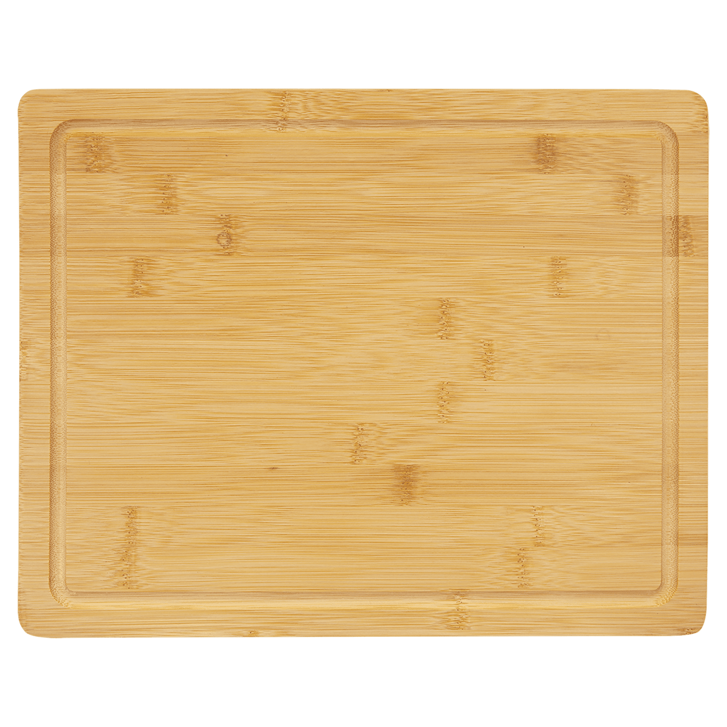 Custom Bamboo Cutting Board with Drip Ring with Laser Engraved Logo