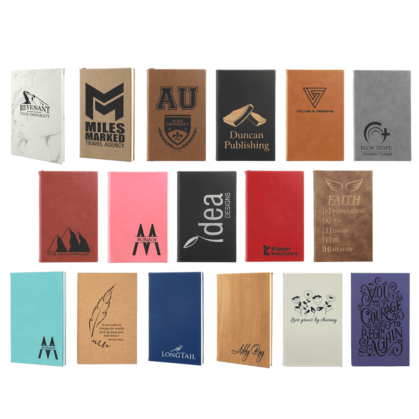 Rawhide Laserable Leatherette Journal with Lined Notepad 5 1/4" x 8 1/4"