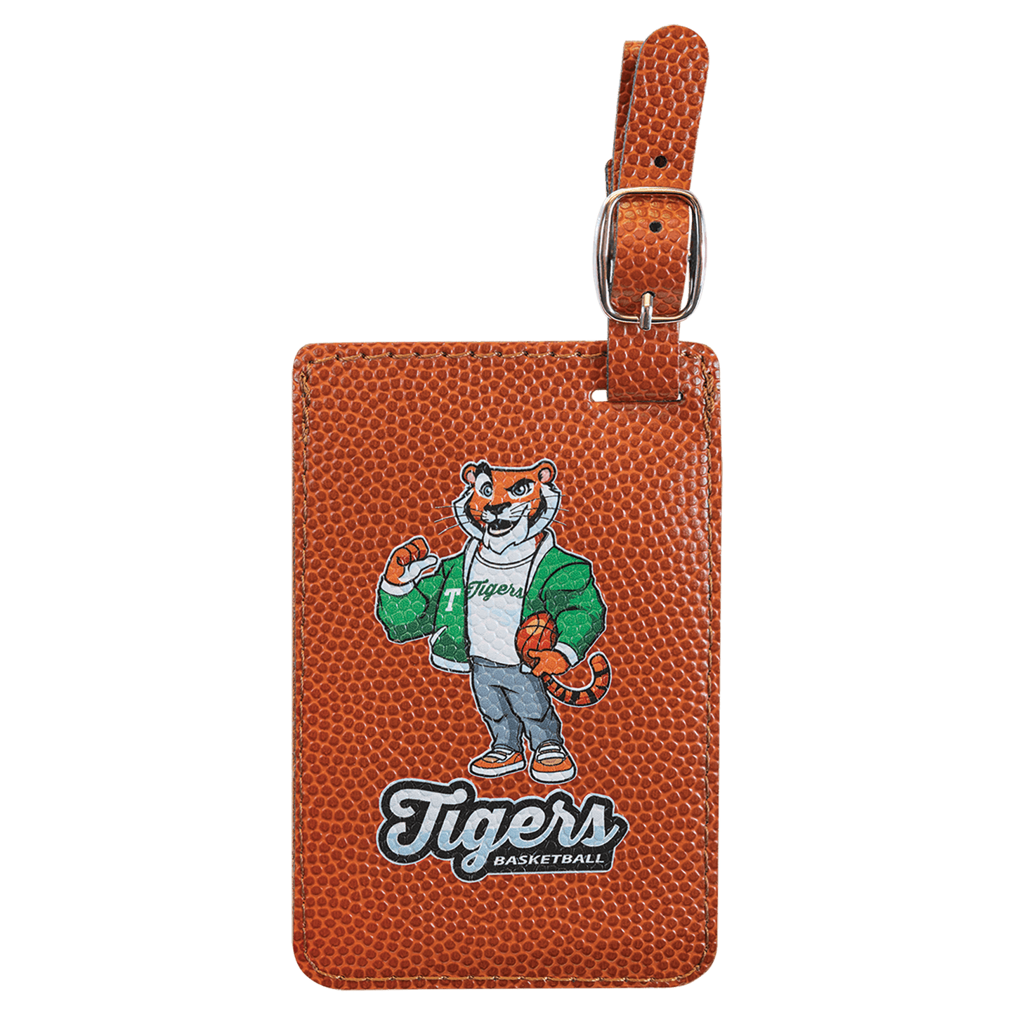 Custom Vegan Leather Luggage Tag with Laser Engraved Logo