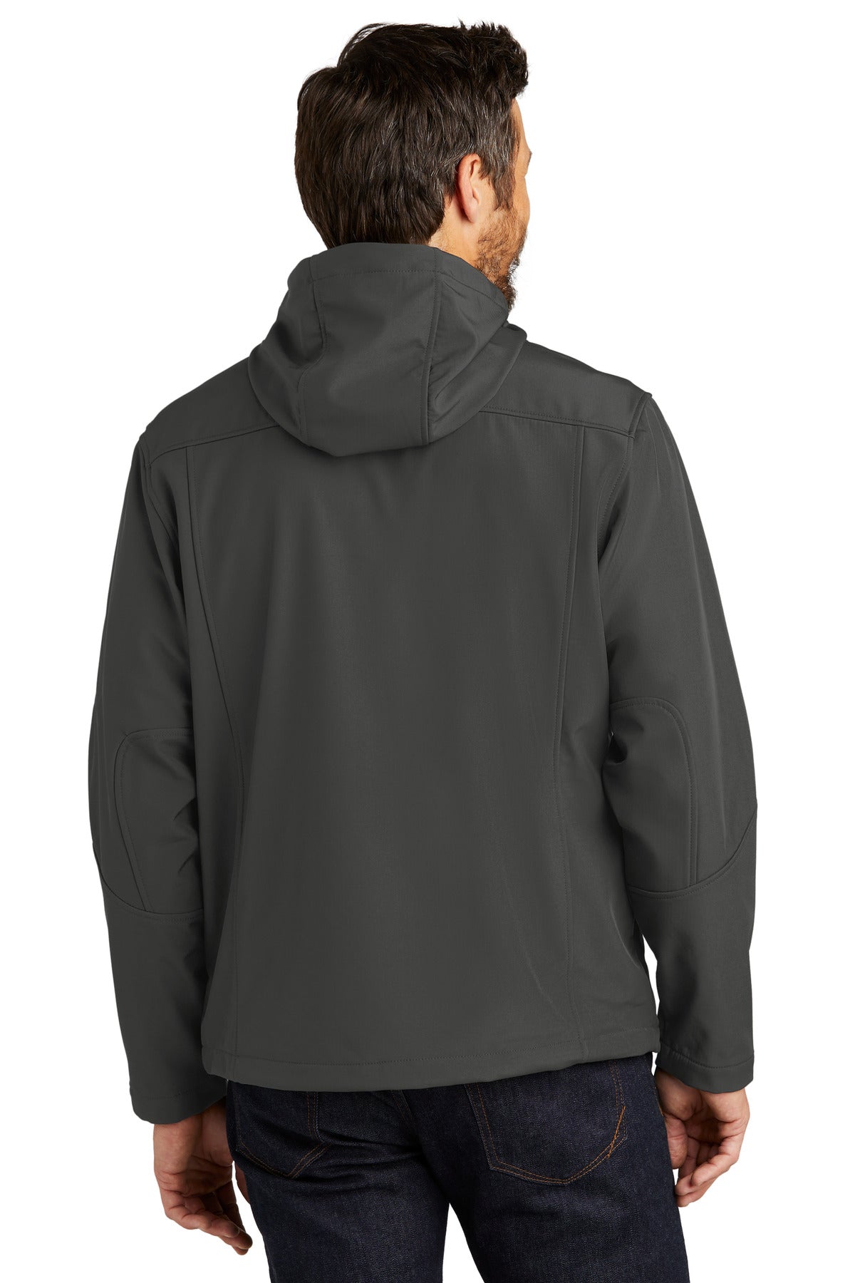 Port Authority® Textured Hooded Soft Shell Jacket