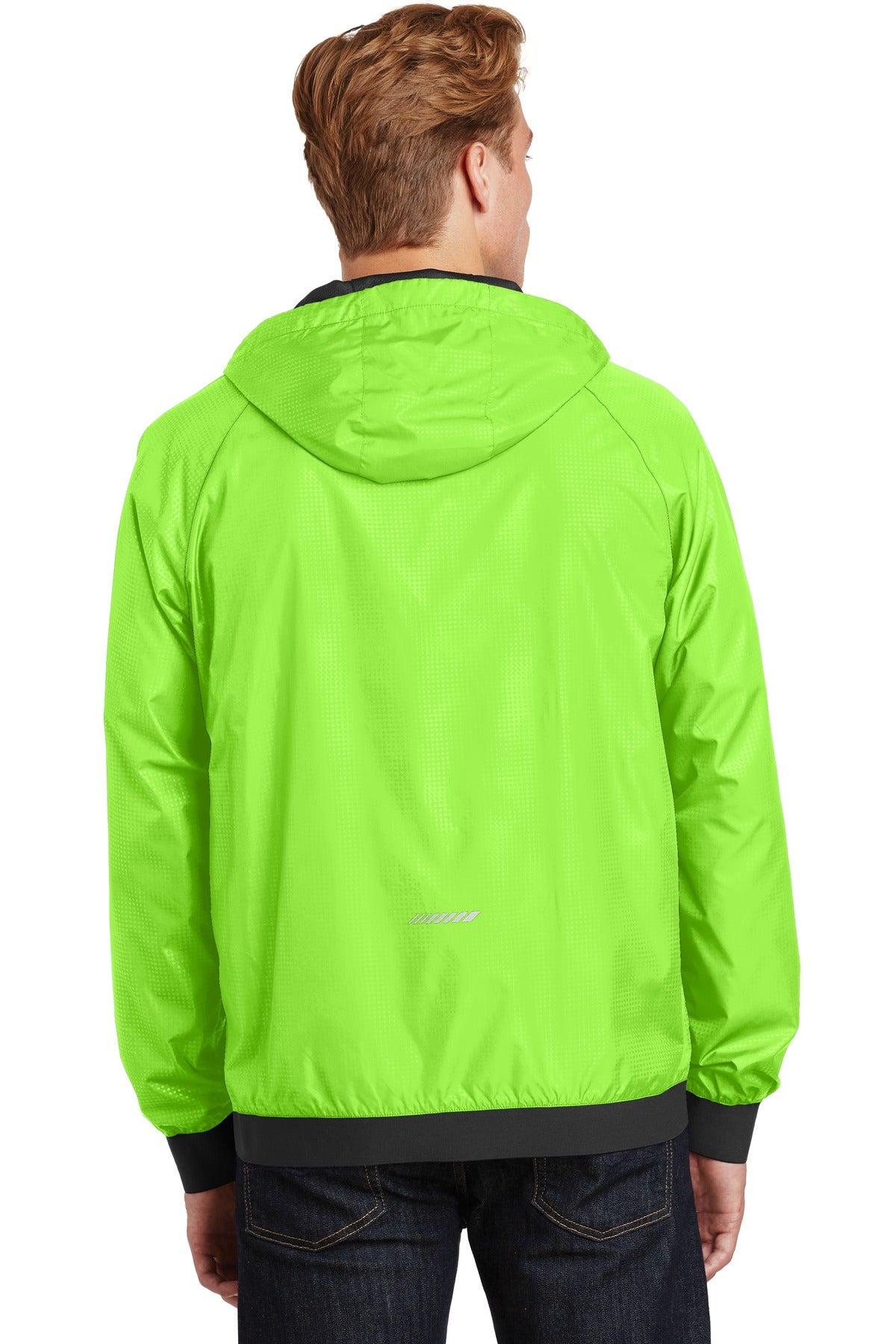Sport-Tek® Embossed Hooded Wind Jacket