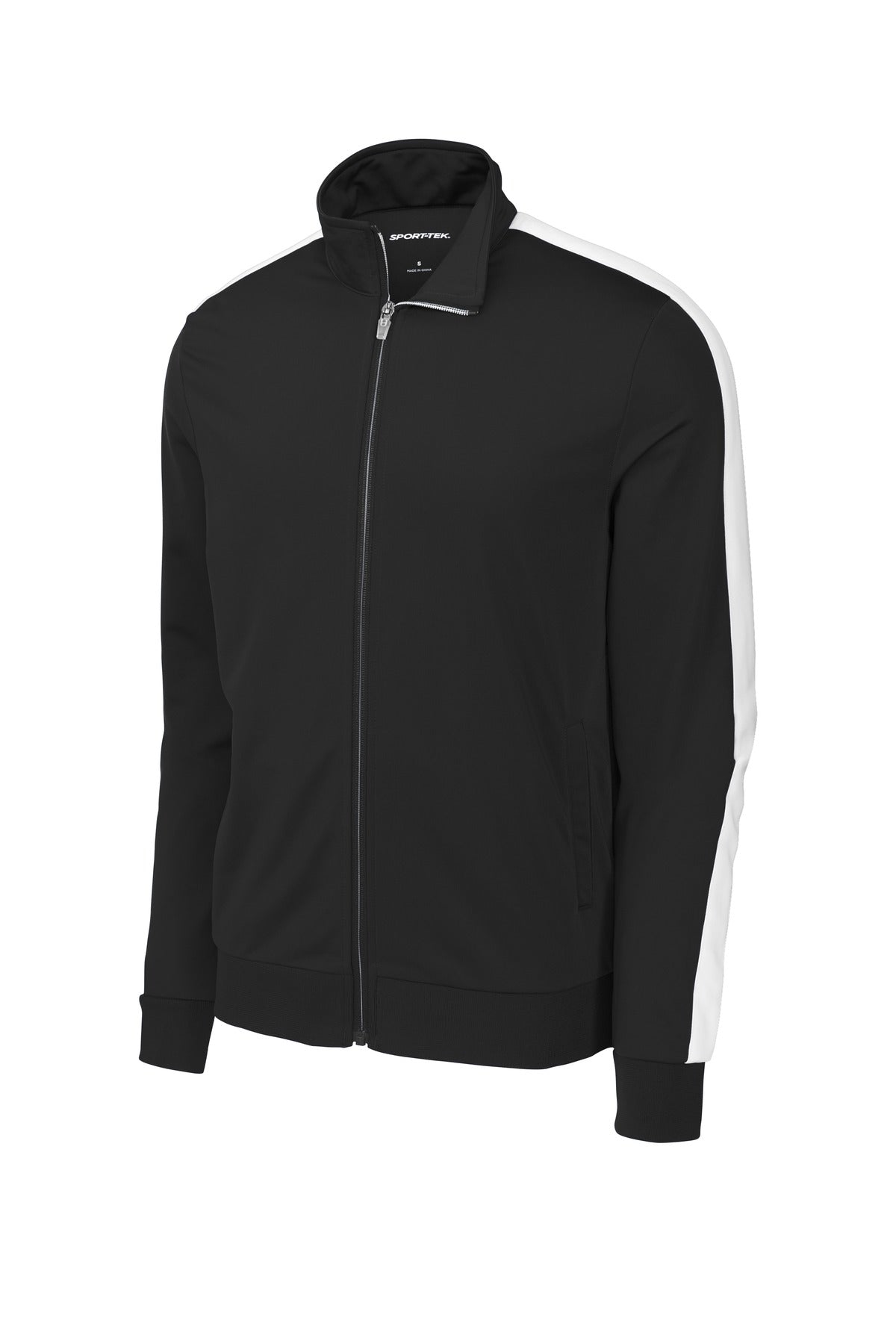 Sport-Tek® Tricot Sleeve Stripe Track Jacket