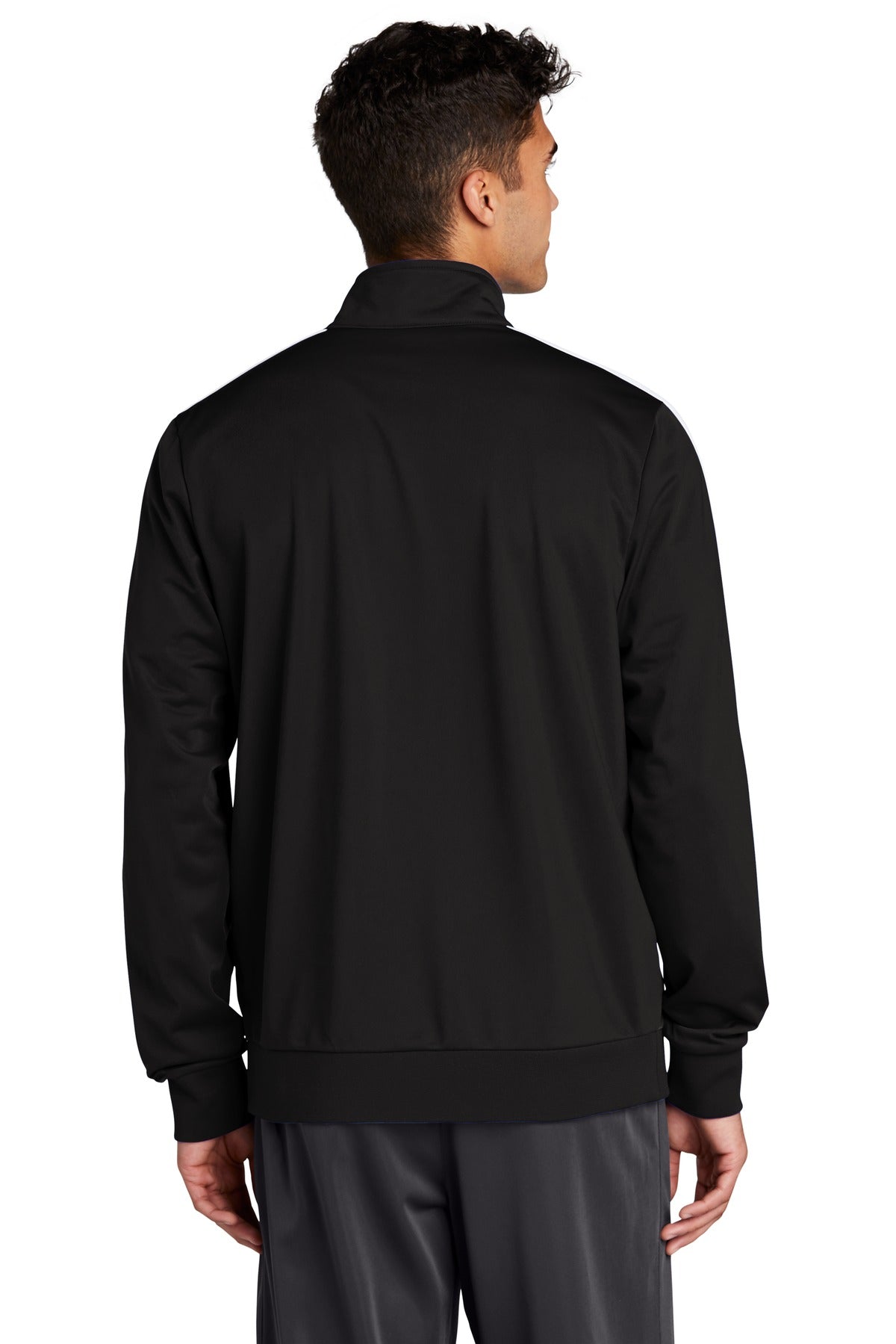 Sport-Tek® Tricot Sleeve Stripe Track Jacket