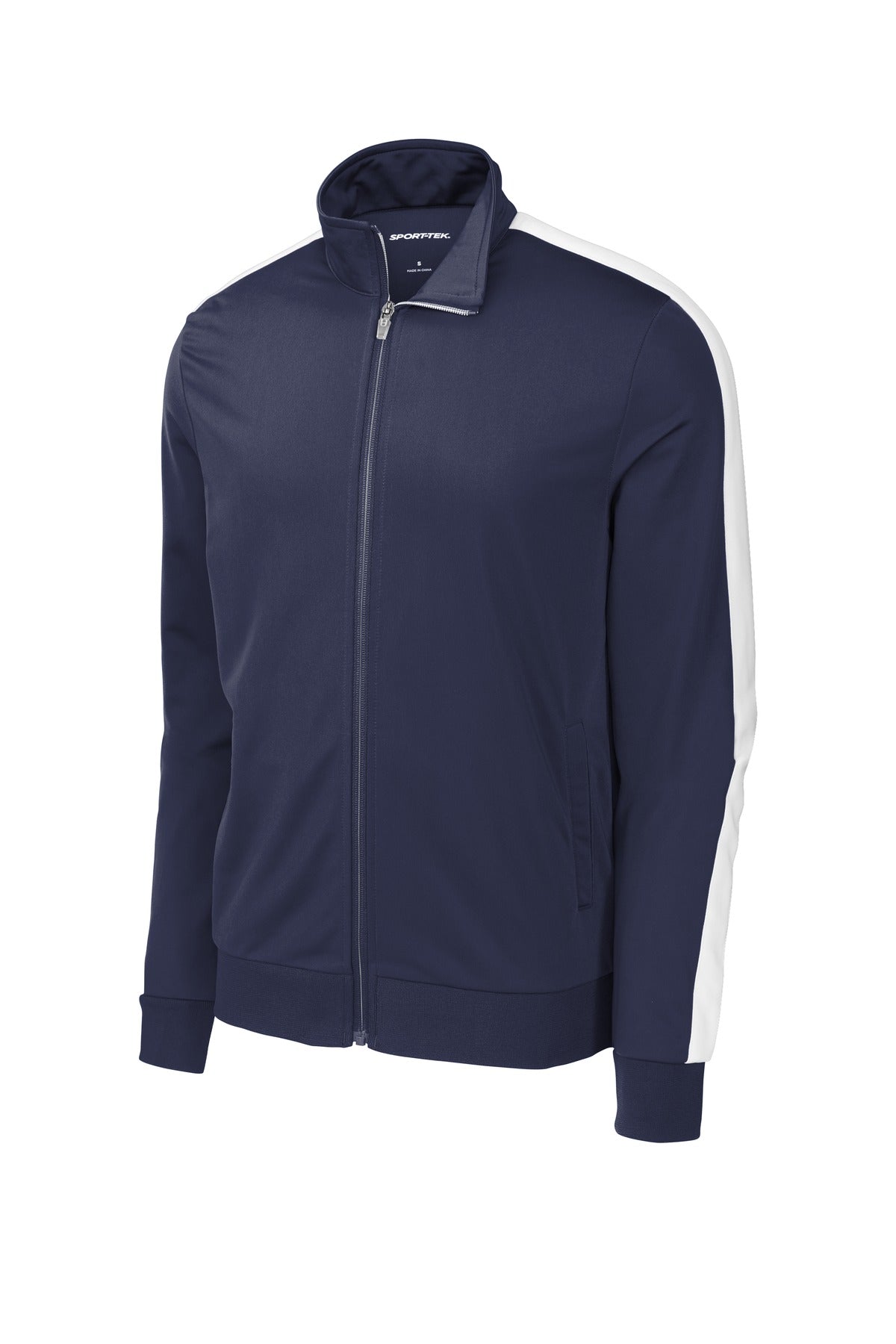Sport-Tek® Tricot Sleeve Stripe Track Jacket