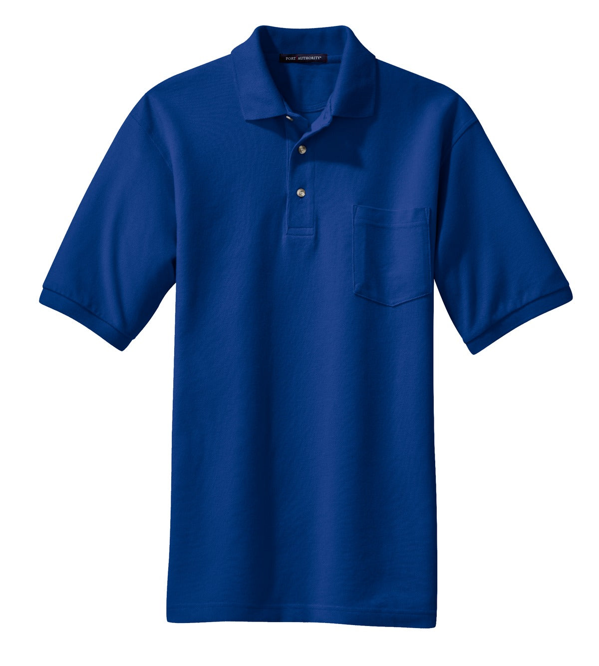 Port Authority® Heavyweight Cotton Pique Polo with Pocket