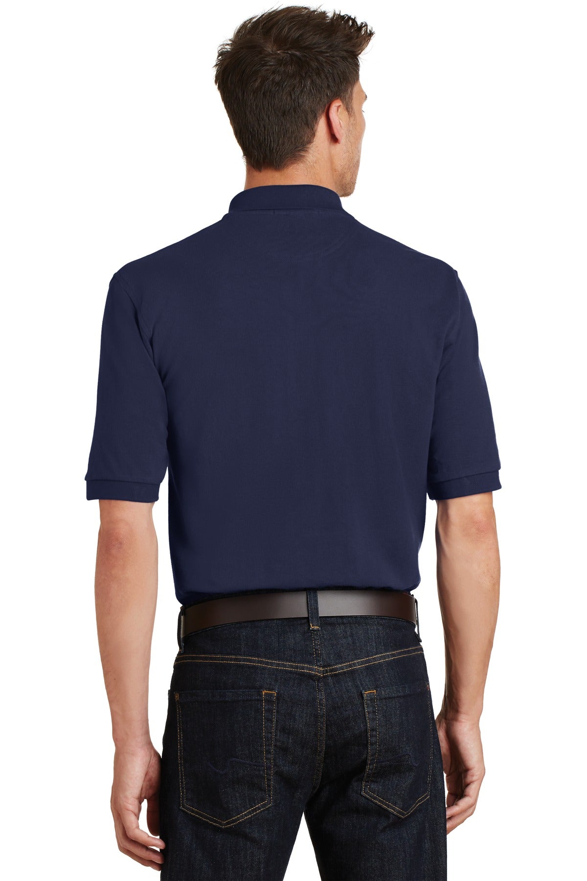 Port Authority® Heavyweight Cotton Pique Polo with Pocket
