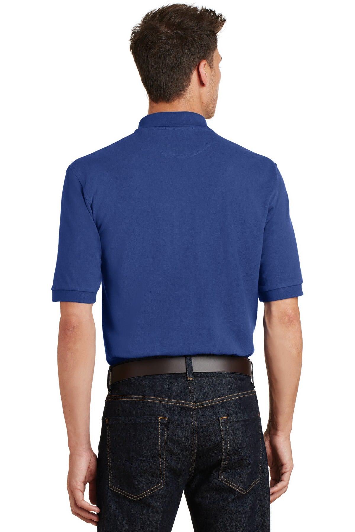 Port Authority® Heavyweight Cotton Pique Polo with Pocket