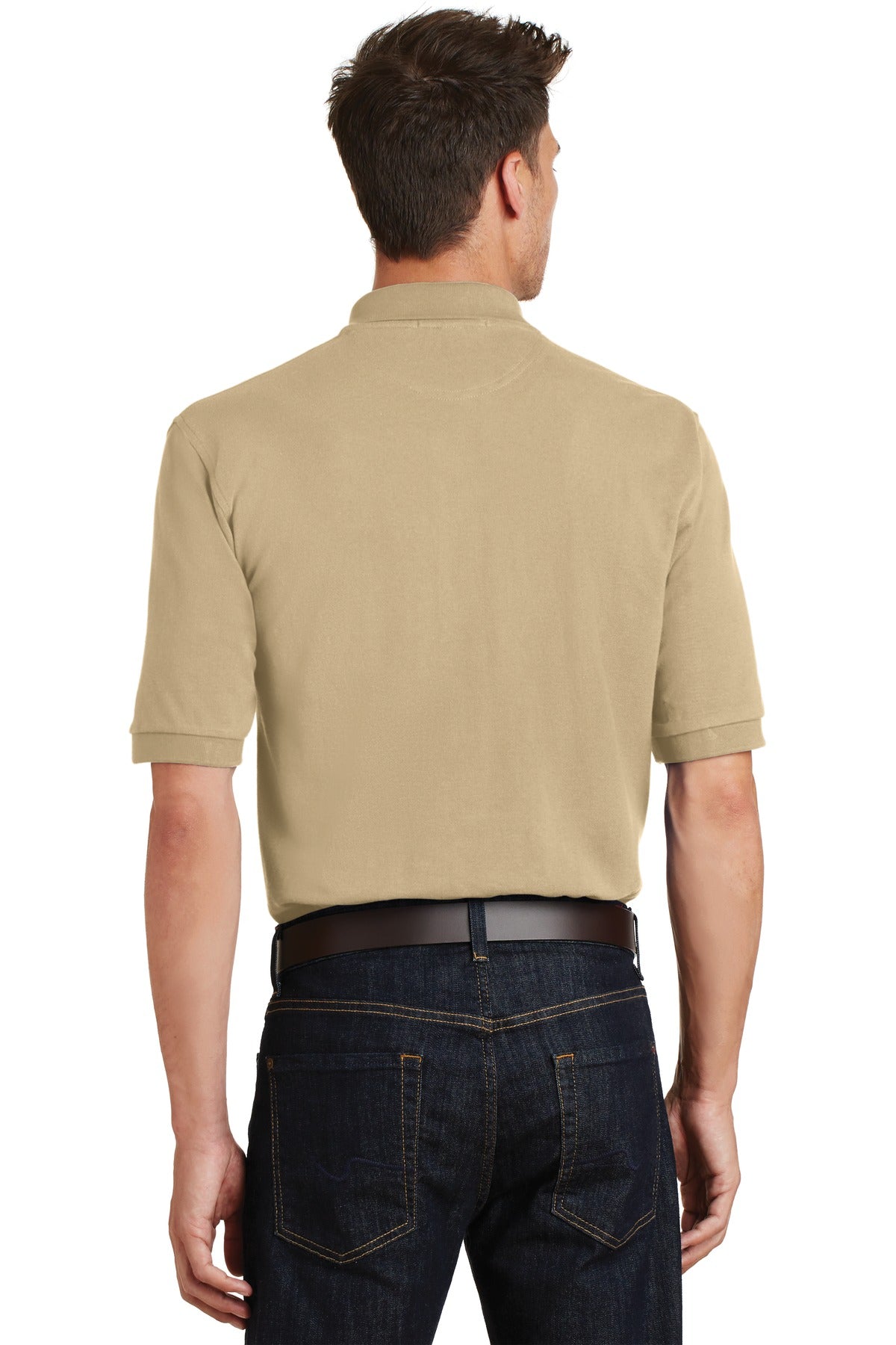 Port Authority® Heavyweight Cotton Pique Polo with Pocket