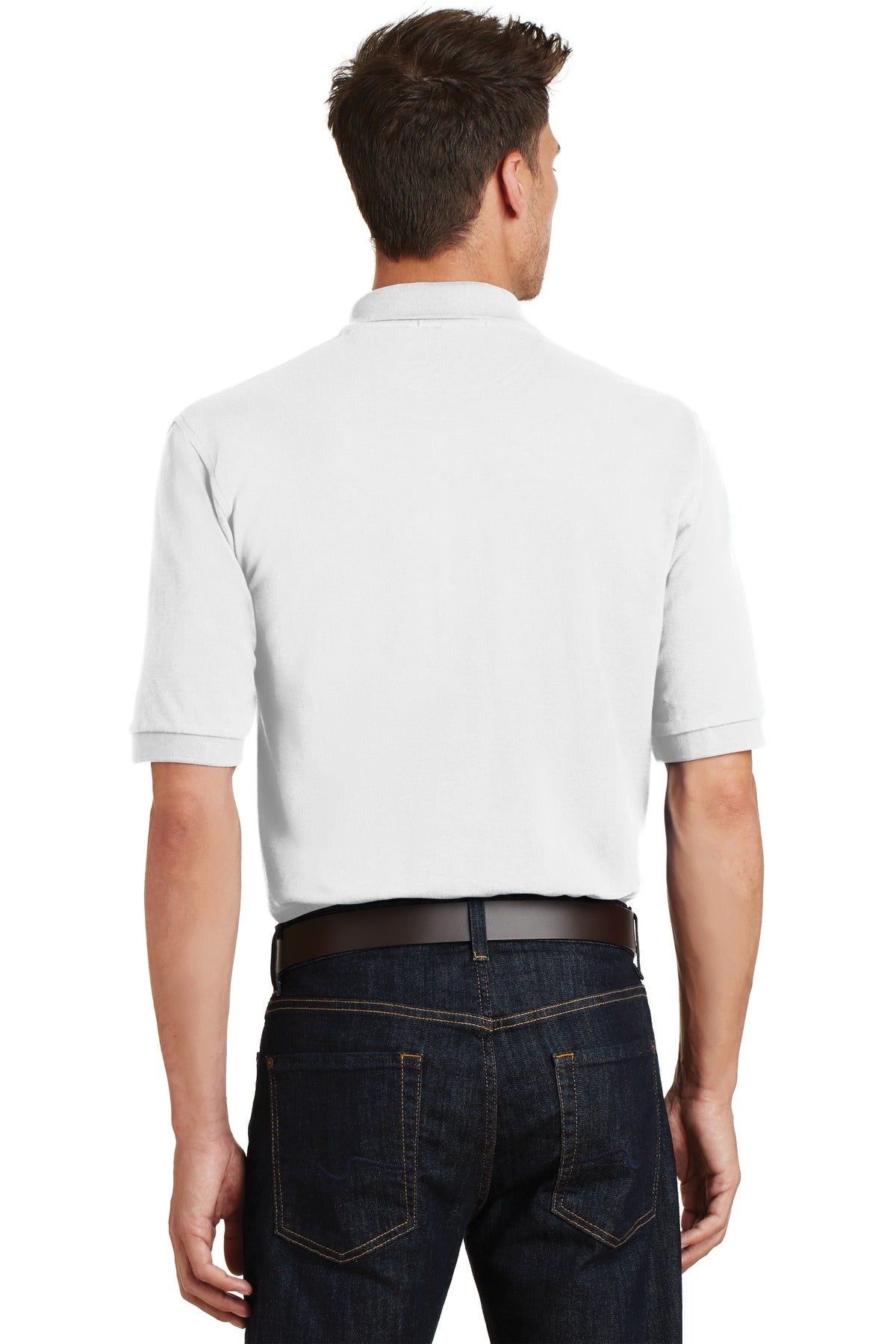 Port Authority® Heavyweight Cotton Pique Polo with Pocket