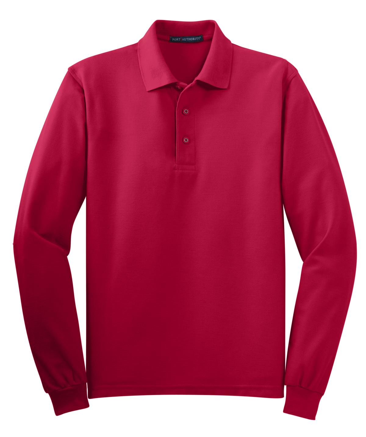 Port Authority® Silk Touch Long Sleeve Polo