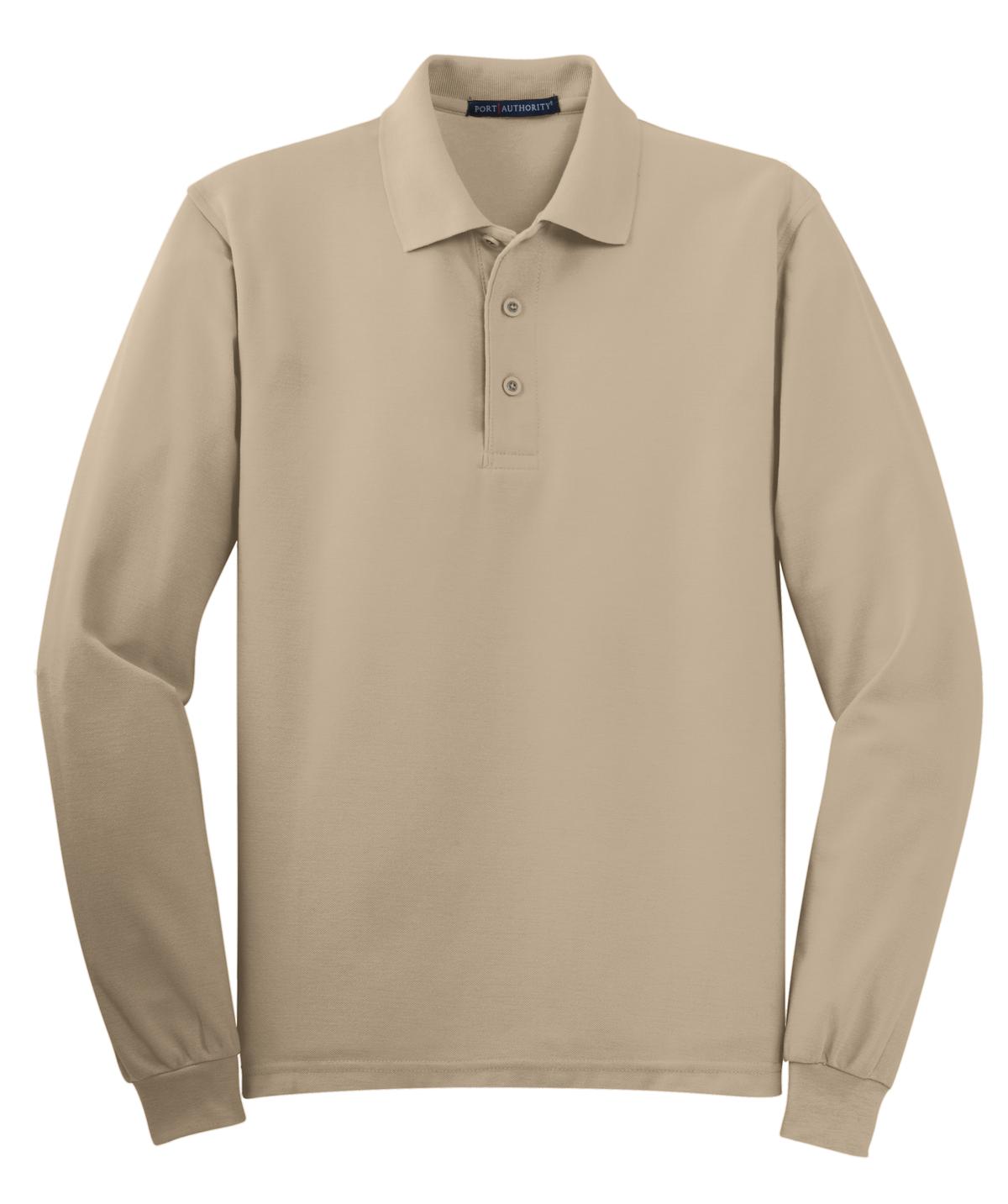 Port Authority® Silk Touch Long Sleeve Polo