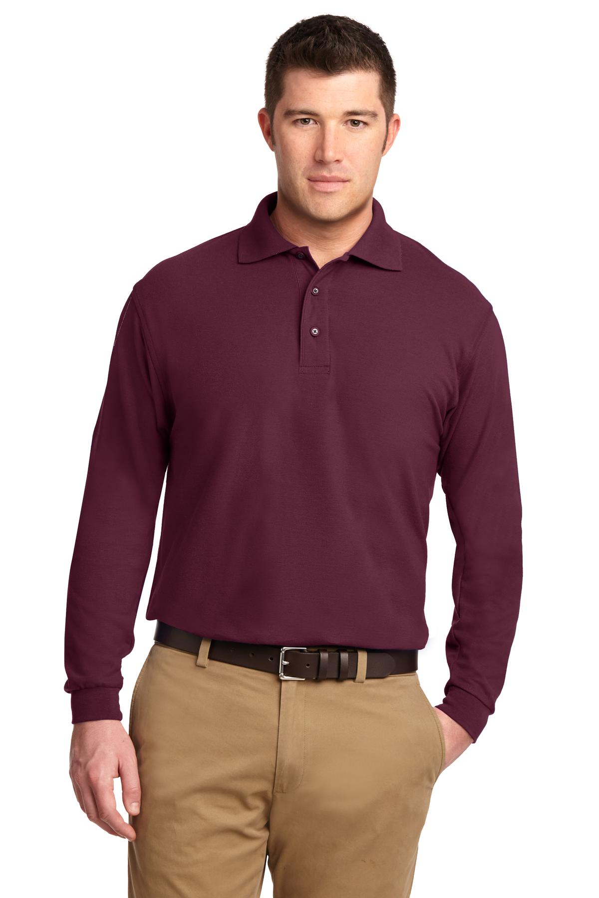 Port Authority® Silk Touch Long Sleeve Polo