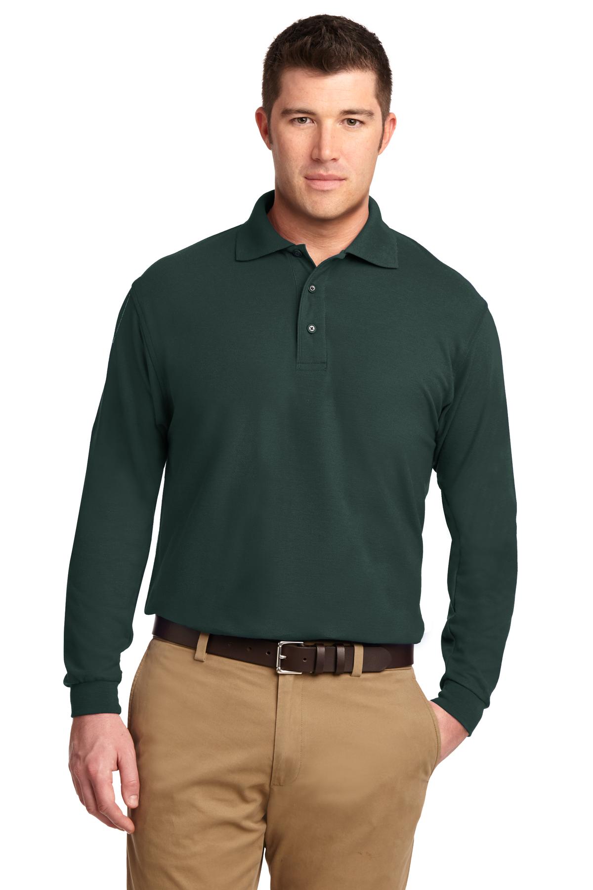 Port Authority® Silk Touch Long Sleeve Polo