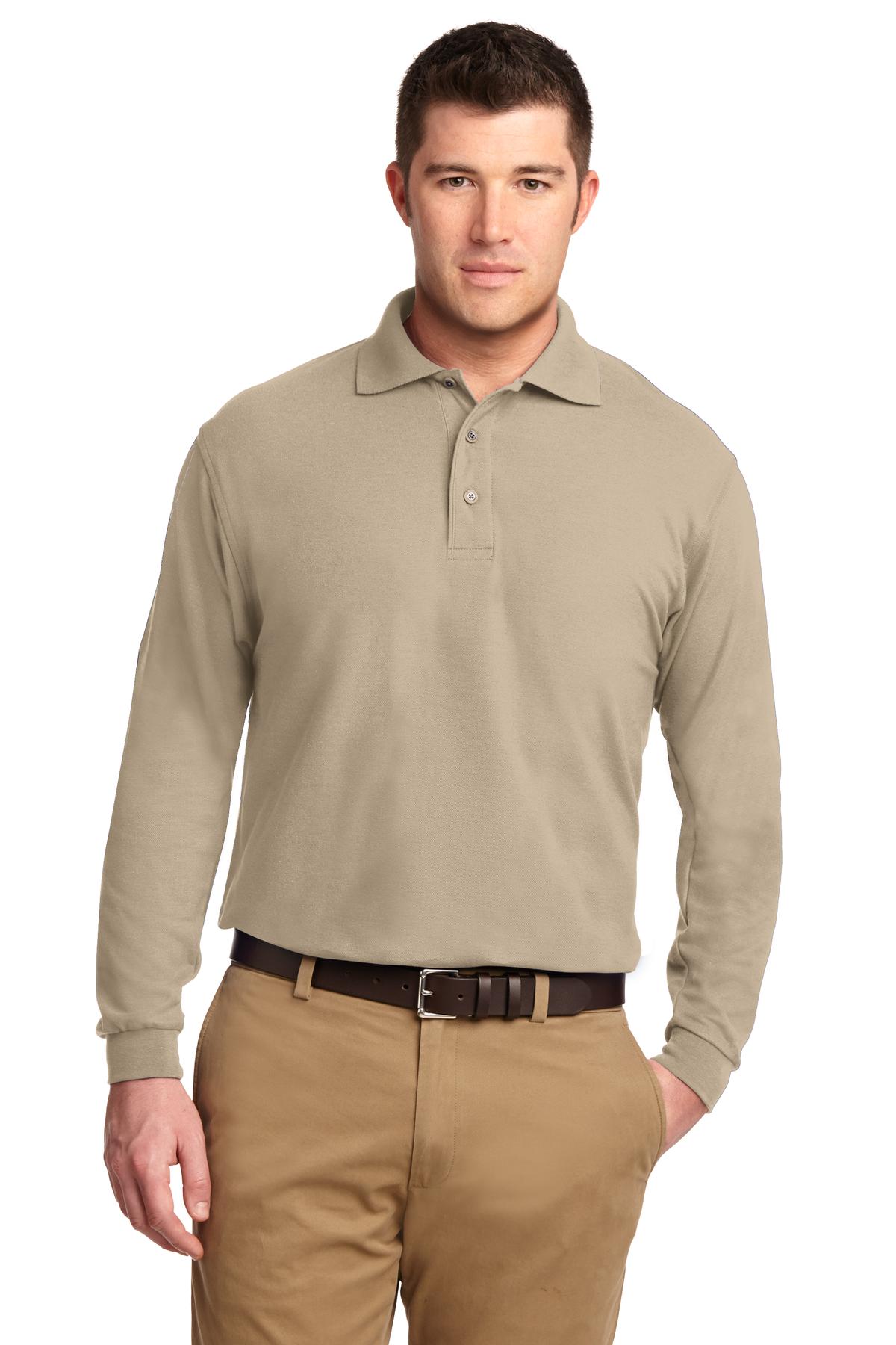 Port Authority® Silk Touch Long Sleeve Polo