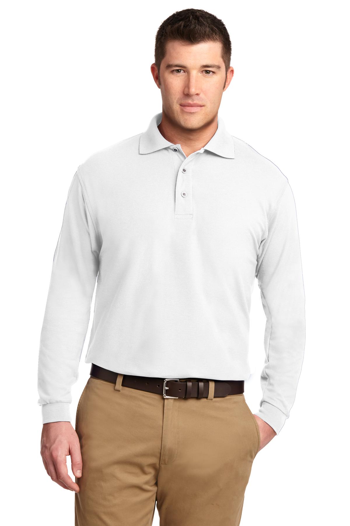 Port Authority® Silk Touch Long Sleeve Polo