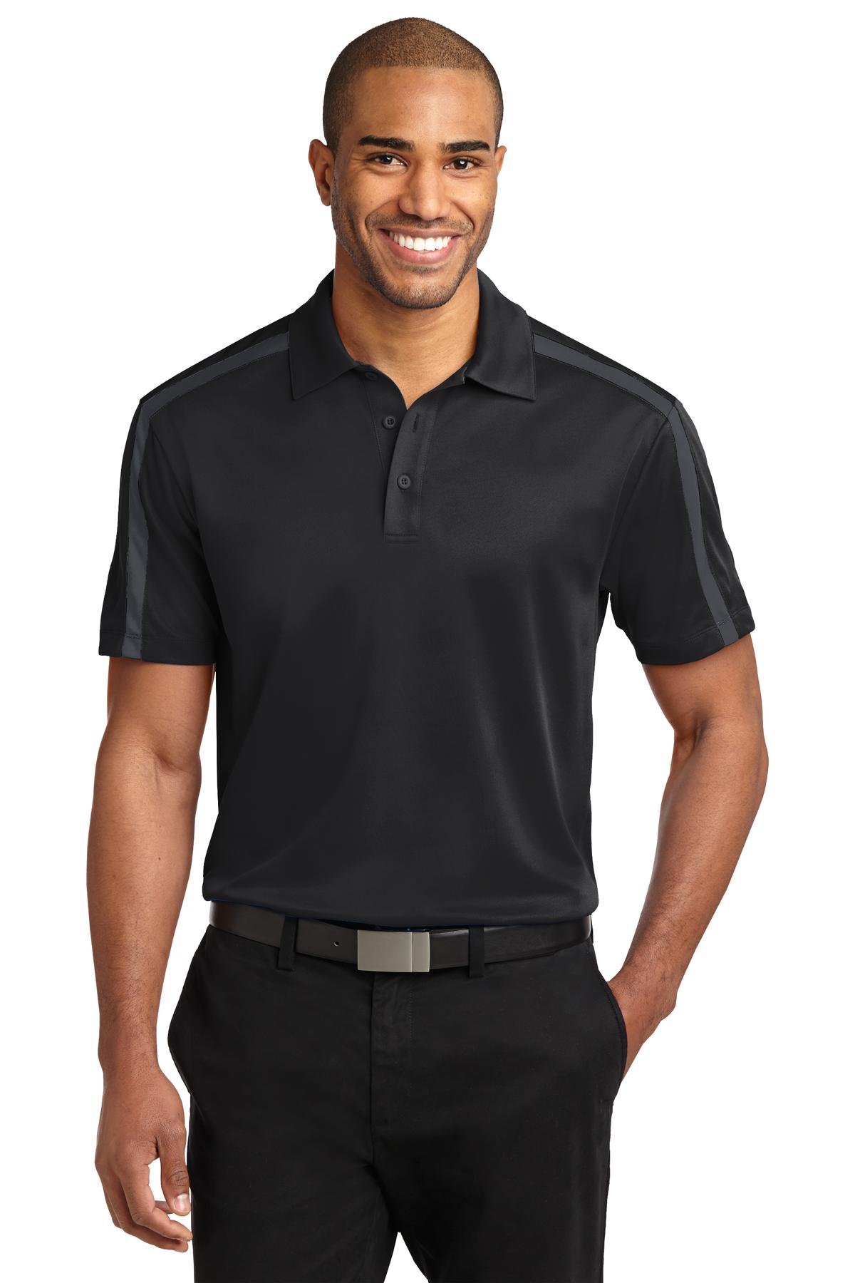 Port Authority® Silk Touch Performance Colorblock Stripe Polo