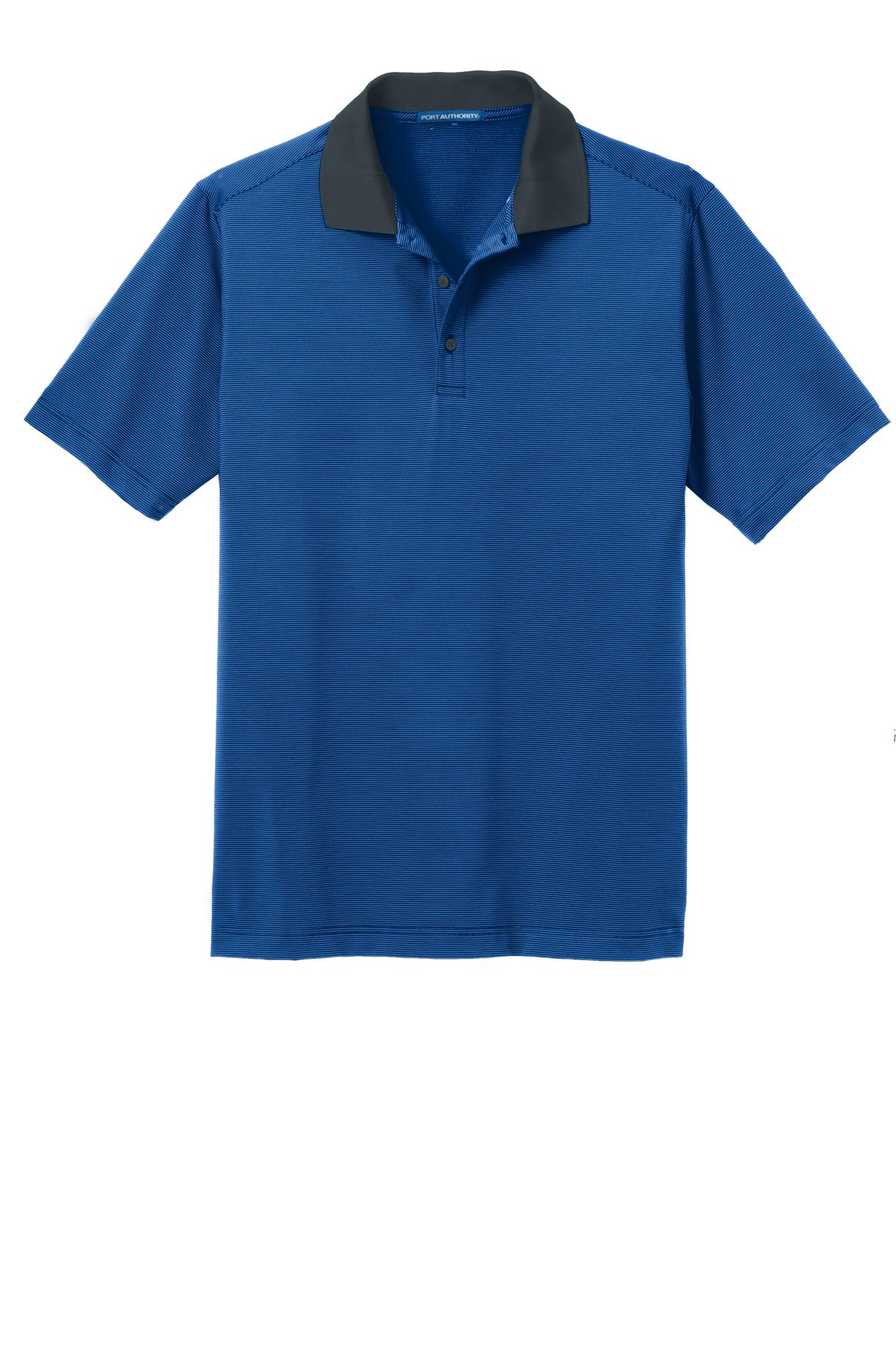 Port Authority® Fine Stripe Performance Polo