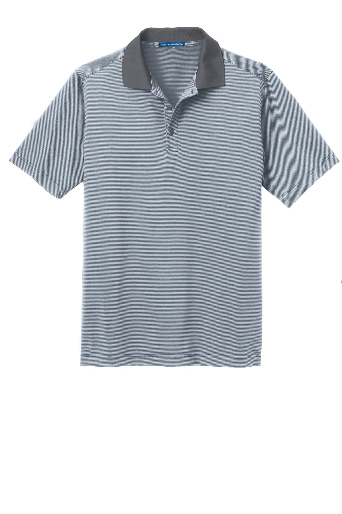 Port Authority® Fine Stripe Performance Polo